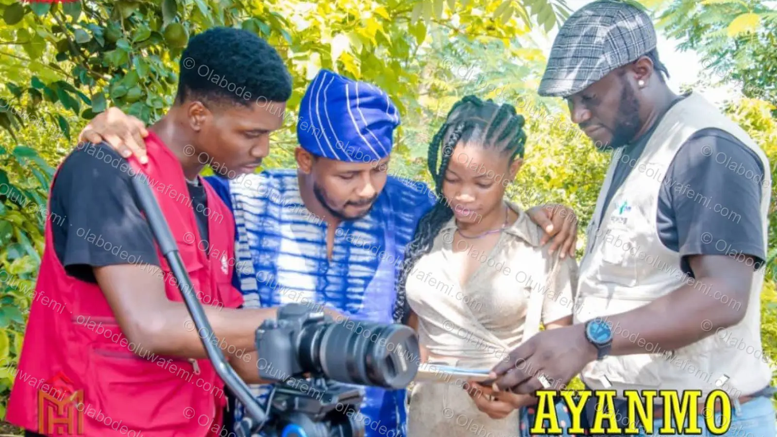 Àyànmó film production still — Olabode Oluwafemi