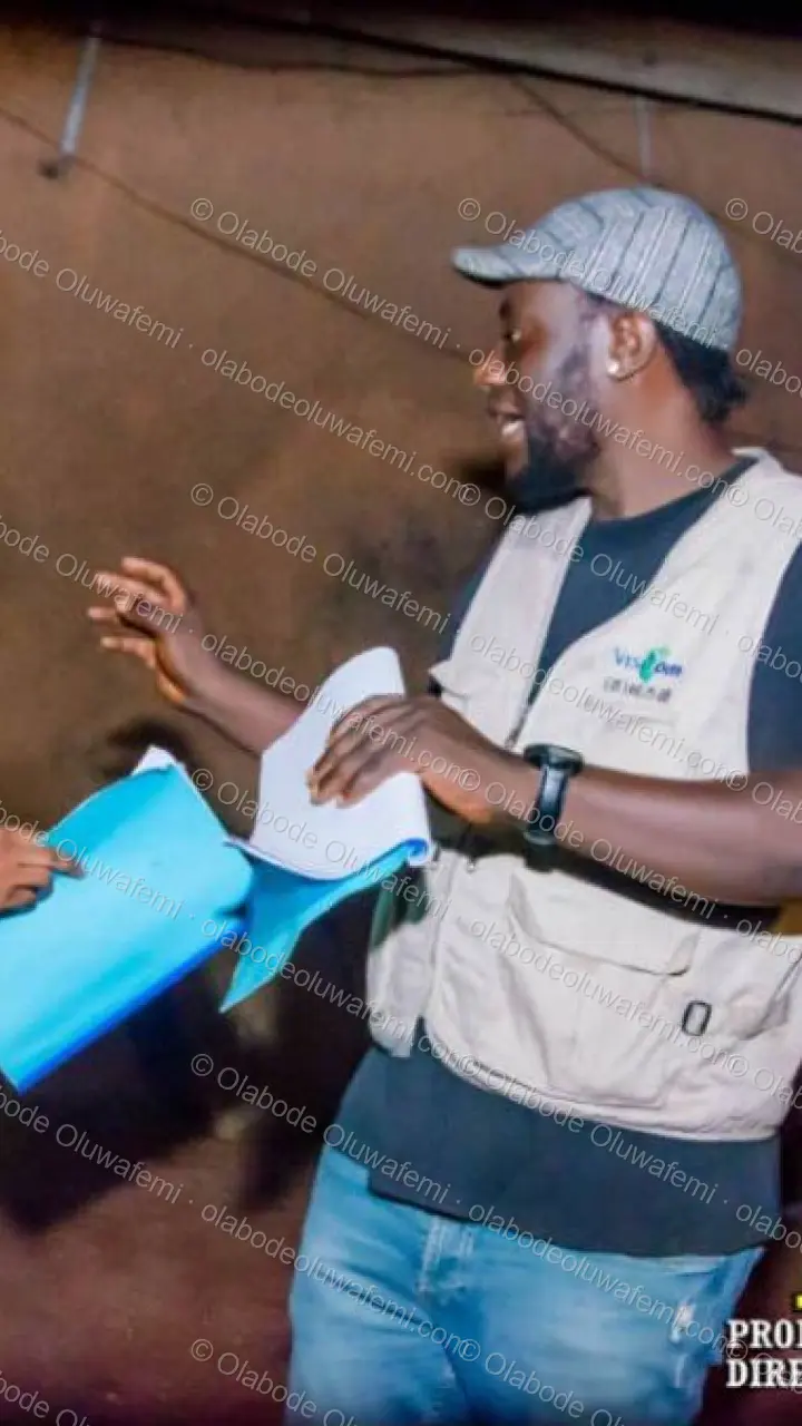 Àyànmó film production still — Olabode Oluwafemi — Phone / Story