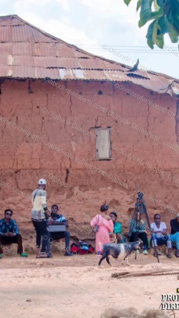 Àyànmó film production still — Olabode Oluwafemi — Phone / Story