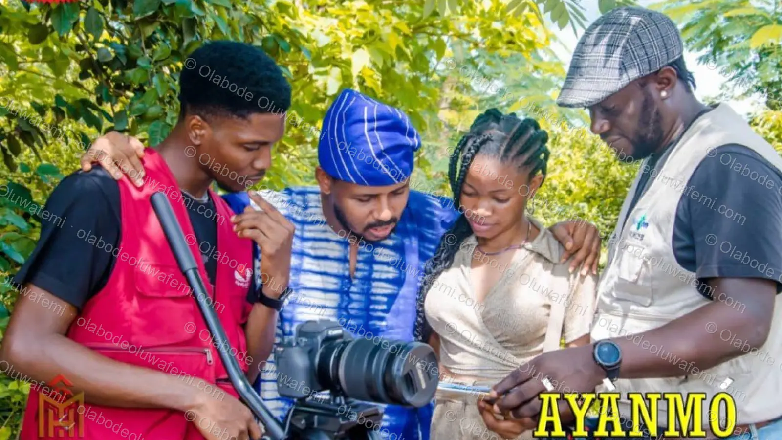 Àyànmó film production still — Olabode Oluwafemi