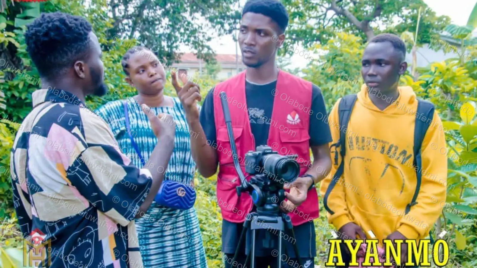 Àyànmó film production still — Olabode Oluwafemi
