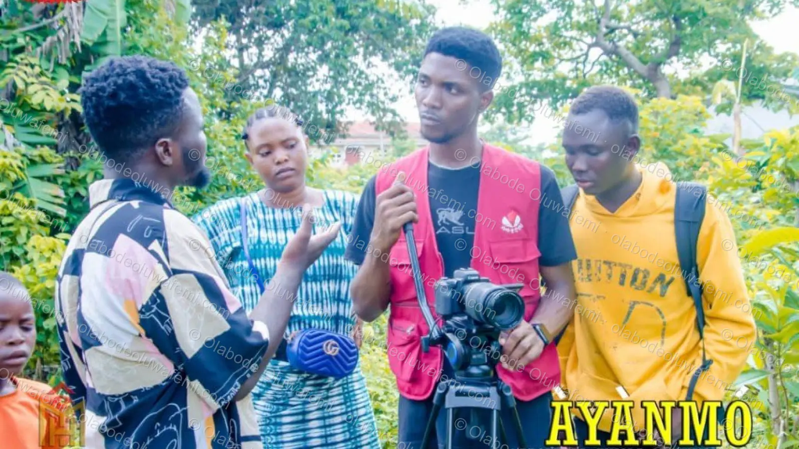 Àyànmó film production still — Olabode Oluwafemi