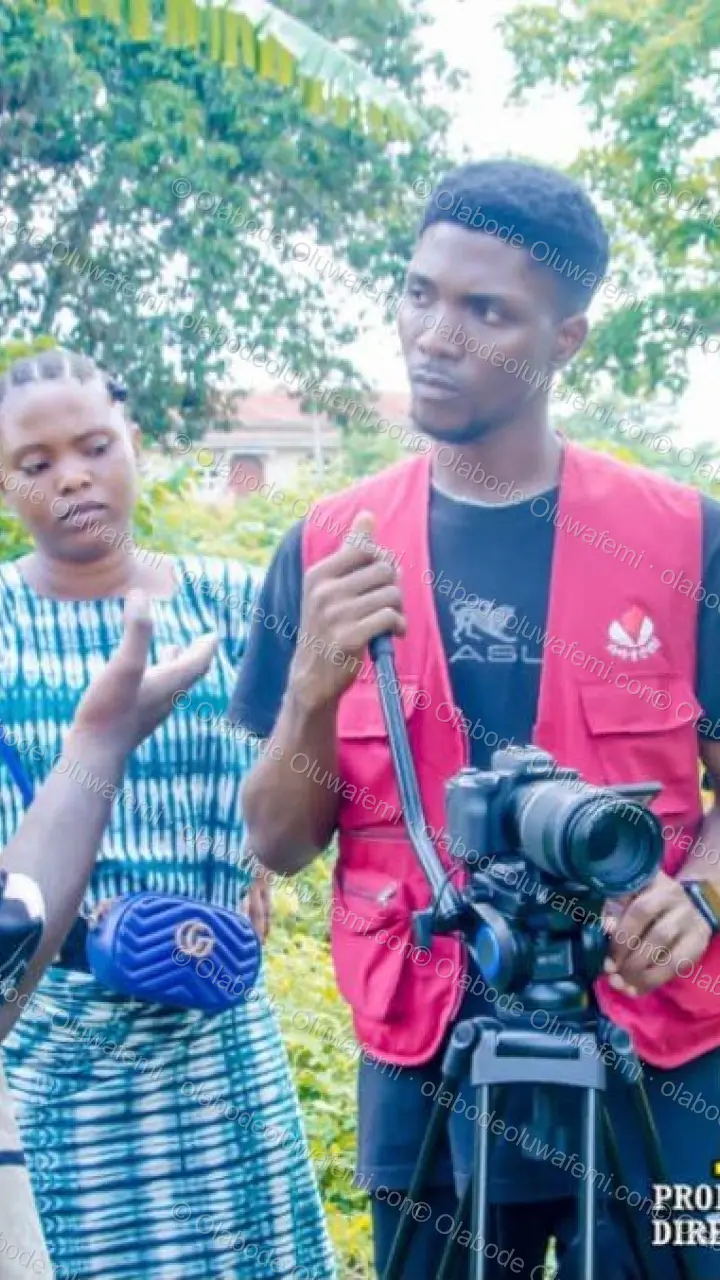 Àyànmó film production still — Olabode Oluwafemi — Phone / Story