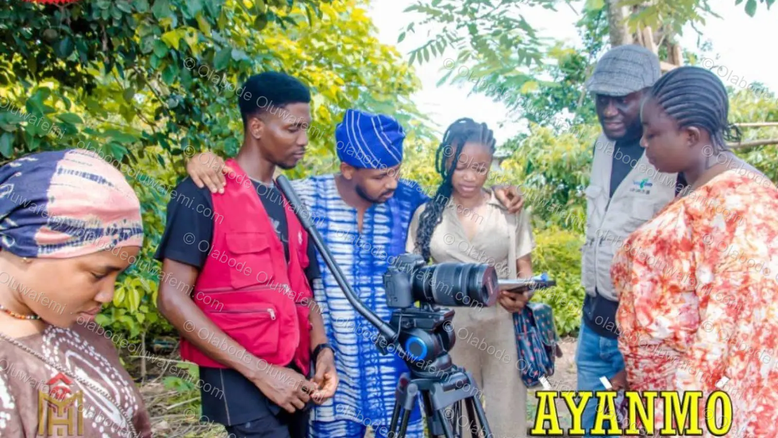Àyànmó film production still — Olabode Oluwafemi