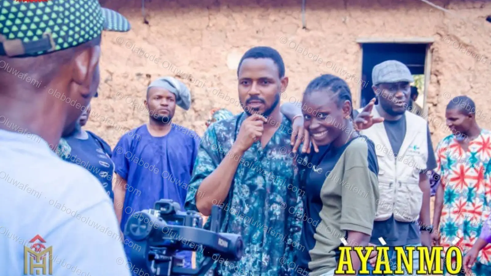 Àyànmó film production still — Olabode Oluwafemi
