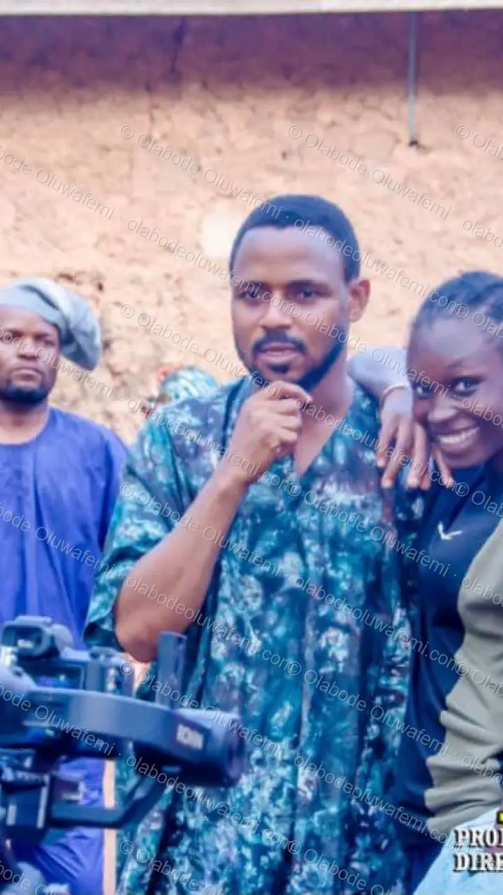Àyànmó film production still — Olabode Oluwafemi — Phone / Story