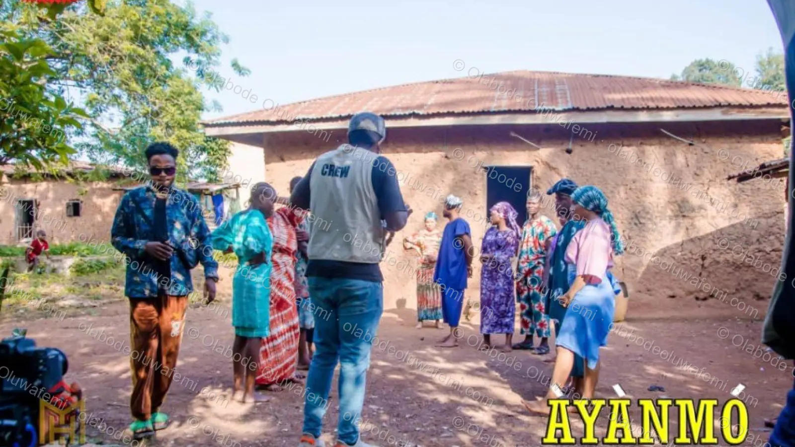 Àyànmó film production still — Olabode Oluwafemi