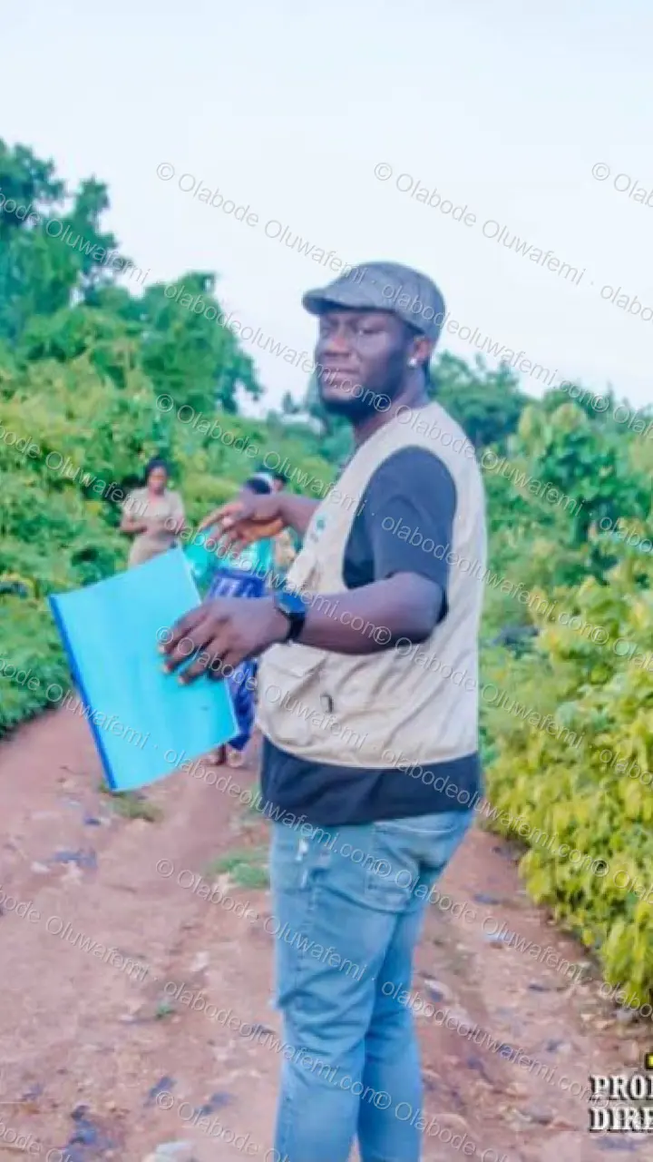 Àyànmó film production still — Olabode Oluwafemi — Phone / Story