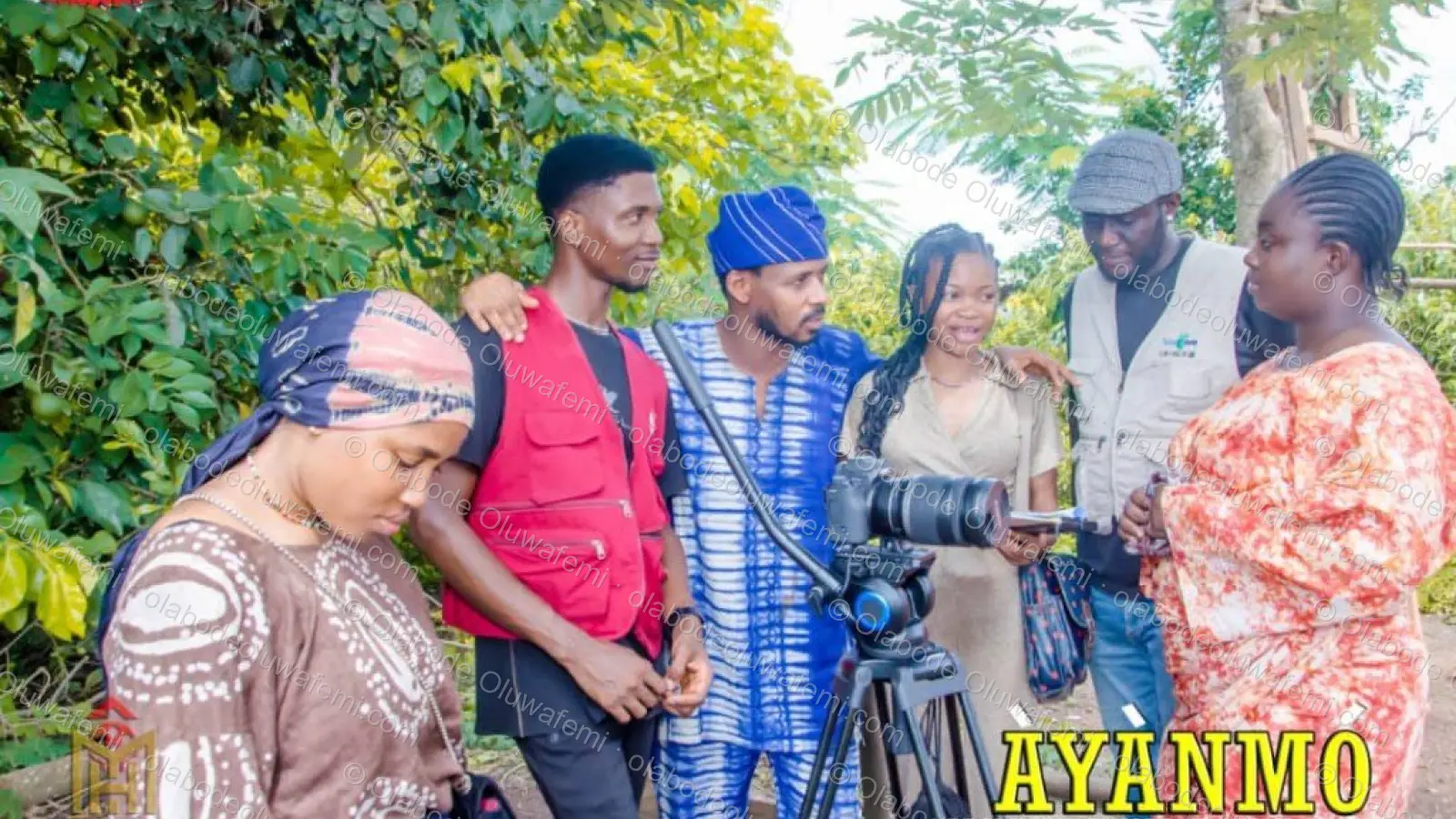 Àyànmó film production still — Olabode Oluwafemi