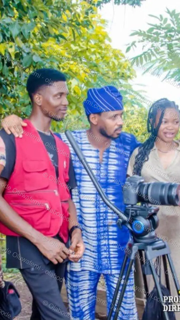Àyànmó film production still — Olabode Oluwafemi — Phone / Story